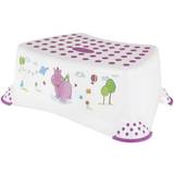 Keeeper Pink Babyudstyr Keeeper PLASTOREX Footstools White Purple Hippo Decor