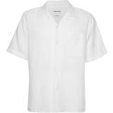 Calvin Klein Dame Skjorter Calvin Klein Oversized Linen Shirt WHITE
