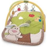 NICI Babylegetøj NICI 3-d Activity-quilt With Play Cushion Rabbit A. Owl Gelb
