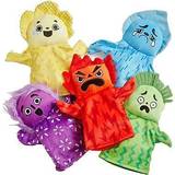 Learning Resources Dukker & Dukkehus Learning Resources hand2mind Feelings Family Hand Puppets, 5/Set (95417) Assorted Colors