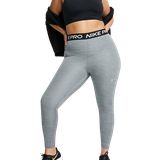 Firkantet - Grå - Meshdetaljer Tøj Nike Women's Pro 365 Leggings Plus Size