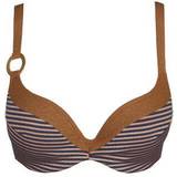 32 - Bronze - Dame Tøj Marie Jo Saturna Padded Bikini Top Heartshape