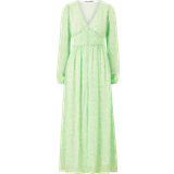 Lange kjoler - Lange ærmer Only Amanda Long Dress - Summer Green