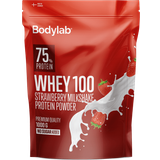 Pulver - Valleproteiner Proteinpulver Bodylab Whey 100 Strawberry Milkshake 1kg 1 stk
