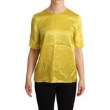 Gul - Silke Overdele Dolce & Gabbana Silke Bluse Yellow