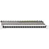 Rutenbeck Elkabler Rutenbeck Patch Panel, 48,30cm (19" CAT6A, 24xRJ45, Lichtgrau, PP-UM, Server Zubehör, Grau