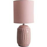 Pink - Stof Bordlamper Näve Erida Lyserød Bordlampe