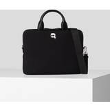 Karl Lagerfeld Computertasker Karl Lagerfeld K/ikonik Nylon Laptop Bag, Woman, Black, Size: One size