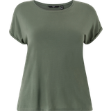 52 - Elastan/Lycra/Spandex - Grøn Overdele Vero Moda Boxy Fit O-hals T-shirt