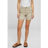 Dame - Grøn - One Size Shorts Urban Classics Ladies Ladies Colored Strech Denim Shorts softseagrass
