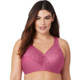 50 BH'er Glamorise Full Figure Plus MagicLift Natural Shape Support Bra Wirefree #1010