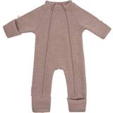 Børnetøj Smallstuff Baby's Zipper Soft Jumpsuit - Powder Melange