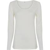 Silke Overdele Triumph Langærmet t-shirt økologisk uld ivory