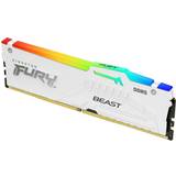 Belysning - DDR5 - Hvid RAM Kingston Fury Beast White RGB DDR5 5200MHz 2x32GB ECC (KF552C40BWAK2-64)