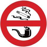 Kontorartikler Klistermærke rygning forbudt 135