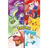 Lilla - Papir Vægdekorationer Pokémon Scarlet & Violet Plakat