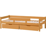 Gul Barrnesenge Børneværelse Spiloppe Junior Bed Including Mattress Bed Frame & Drawer Set 76x166cm