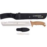 Camillus Carnivore X 18 Handle Multi-Chisel Full Tang Blade Full Length Saw with Removable Trimming Knife Machete