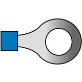 Kabelclips & Fastgøring Kabelsko blå ring 6,4mm 1,5-2,5mm2 10 st