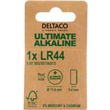 Batterier Batterier & Opladere Deltaco Ultimate Alkaline, 1.5V, LR44 button cell, 1-pk