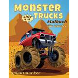 Legetavler & Skærme Monster Trucks Färbung Buch Punktmarker Geschicklichkeit mit der Schere