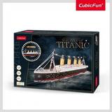 CubicFun 3D puslespil CubicFun Titanic LED 266 -Teile Puzzle