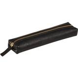 Clairefontaine Kuglepenne Clairefontaine 'Flying Spirit' Leather Extra Small Pencil Case Black