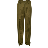 Gestuz Grøn Bukser & Shorts Gestuz Karla HW Cargo Pants Military Olive