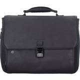 Herre - Skind Mapper Piquadro Black Aktentasche Leder 40 Cm Laptopfach in mittelbraun, Businesstaschen für Herren