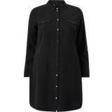 48 - Trykknapper Kjoler Vero Moda Vmsila Short Dress - Black
