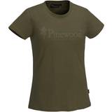 Pinewood Dame T-shirts & Toppe Pinewood Outdoor Life T-shirt - Hunting Olive
