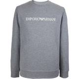 Emporio Armani Rund hals Overdele Emporio Armani Logo Fleece Jumper - Gray