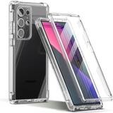 Mobiltilbehør Tech-Protect Samsung Galaxy S23 Ultra Kevlar Cover m. Skærmbeskyttelse Gennemsigtig