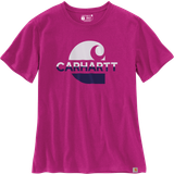 Carhartt Lilla Overdele Carhartt Men's Short-Sleeve Loose Fit Heavyweight Faded Graphic T-Shirt