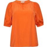 48 - Dame - Orange Overdele KAFFE Curve Bluse Orange