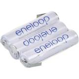Panasonic Batterier - Genopladelige standardbatterier Batterier & Opladere Panasonic eneloop Reihe F1x3 Battery pack 3x AAA Z solder tab NiMH 3.6 V 750 mAh