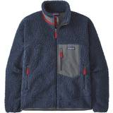 Genanvendt materiale Sweatere Patagonia Men's Classic Retro X Fleece Jacket - New Navy w/Wax Red