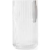 Transparent Brugskunst Lyngby Porcelain Glass Clear Vase 20cm