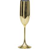 Guld Champagneglas Plastik Guld Champagneglas