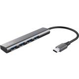 Trust Kabler Trust Halyx USB-C To 4 Port USB-A 3.2 Gen1