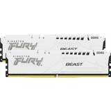 16 GB - 32 GB - 5600 MHz - DDR5 RAM Kingston Fury Beast White DDR5 5600MHz 2x16GB ECC for AMD EXPO (KF556C36BWEK2-32)