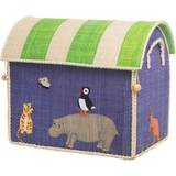 Blå Opbevaringskurve Rice Raffia Storage House Small Animal
