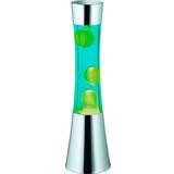 Gul Lavalamper Trio Lighting krom m/grønt & blåt lys Lavalampe
