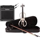 Hvid Violiner Stagg Shaped Electric Violin Bundle, White