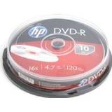 HP DVD-R 4.7GB/120Min/16x Cakebox 10 Disc Optischer Datenträger
