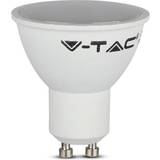 V-TAC GU10 LED-pærer V-TAC 211686 LED monochrome EEC F A G GU10 Reflector bulb 4.50 W Daylight white Ø x H 50 mm x 56.5 mm 1 pcs