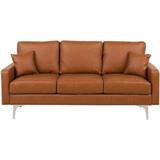 Beliani Gavle Golden Brown Sofa 183cm 3 personers
