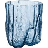 Kosta Boda Glas Brugskunst Kosta Boda Crackle Blue Vase 27cm