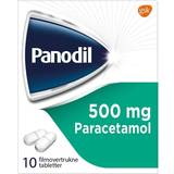 Paracetamol Håndkøbsmedicin Panodil 500mg 10 stk Tablet