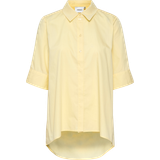 36 - Dame - Gul Overdele Gestuz Avaligz Short Sleeved Shirt